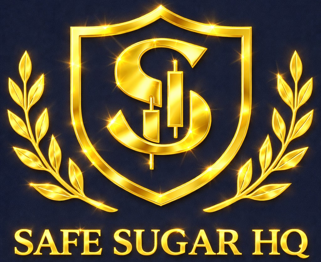 SAFE SUGAR HQ official gold shield logo